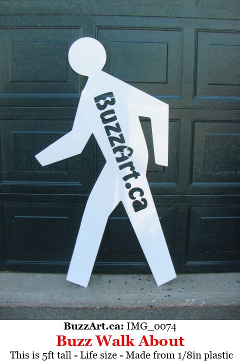 Large sign street painting stencil - 1/8in thick